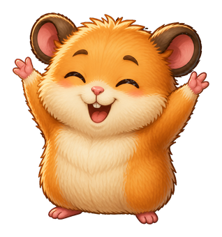 The hamster, free at last